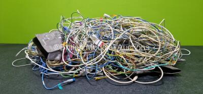 Job Lot of Various Patient Monitoring Cables / Leads *SN NA*