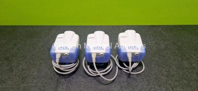 3 x Philips Microstream 2 Micropod etCO2 Sensor Capnography Units *SN S133500138 / S133500146 / S133500183*