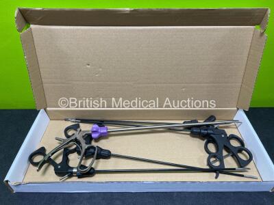 4 x Laparoscopic 5MM Instruments, with Weck Clip Applicator