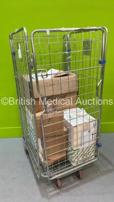 Cage of Mixed Consumables Including Intersurgical Dual Float Autofill Humidification Chambers. Smith and Nephew Switch Drapes and Smiths Medical DI-50 IV Fluid Administration Sets (Cage Not Included - Out of Date)