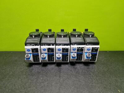 5 x Datex Ohmeda TEC 6 Plus Desflurane Vaporizers *SN AESY21015 / AESY20041 / AESY20025 / AESY21029 / AESY20020*