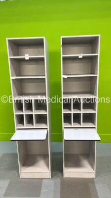 2 x Tall Cabinet Units with Drawers