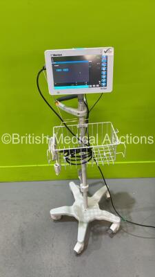 Mortara Surveyor S12 Touch Screen Patient Monitor with Power Supply on Stand (Powers Up) *115040243456*