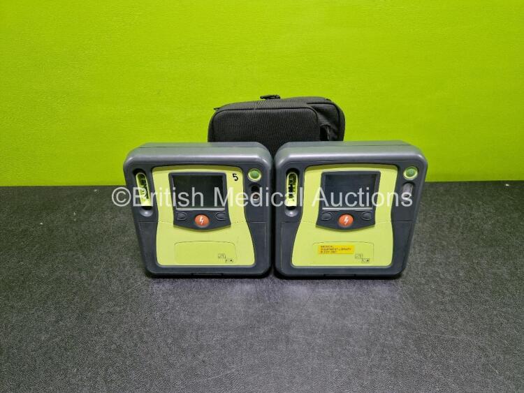 2 x Zoll AEDPro Defibrillators (Both Power Up)