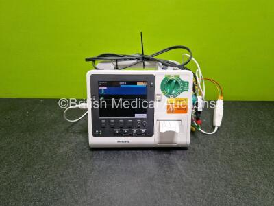 Philips Heartstart XL+ Defibrillator (Powers Up) Including ECG and Printer Options with Paddle Lead, 3 Lead ECG Lead and Li-Ion Battery