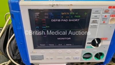 Zoll M Series CCT Biphasic Max Joule 200 Defibrillator / Monitor (Powers Up) Including ECG, SpO2, CO2, T1, T2, P1, P2, NIBP and Printer Options - 2