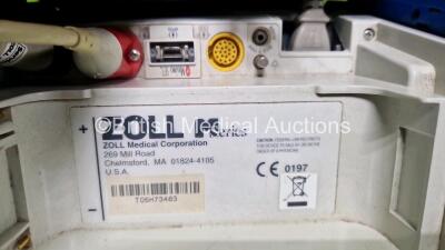 Zoll M Series CCT Biphasic Max Joule 200 Defibrillator / Monitor (Powers Up) Including ECG, SpO2, CO2, T1, T2, P1, P2, NIBP and Printer Options - 8