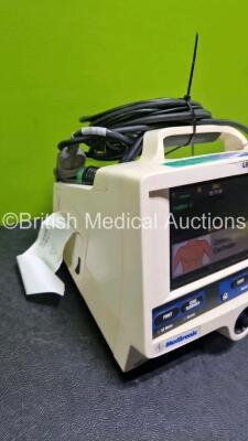 Physio Control Lifepak 20e Defibrillator / Monitor (Powers Up) Including Pacer, ECG and Printer Options with, Paddle Lead, 3 Lead ECG Lead and li-ion Battery *SN 38741654* - 6