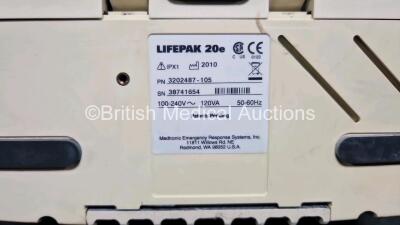 Physio Control Lifepak 20e Defibrillator / Monitor (Powers Up) Including Pacer, ECG and Printer Options with, Paddle Lead, 3 Lead ECG Lead and li-ion Battery *SN 38741654* - 8