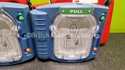 2 x Philips Heartstart HS1 Defibrillators (Both Power Up) In Carry Case with 2 x LiMnO2 M5070A Batteries *Install Before 2026 / 2026* - 3