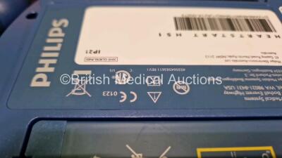 2 x Philips Heartstart HS1 Defibrillators (Both Power Up) In Carry Case with 2 x LiMnO2 M5070A Batteries *Install Before 2026 / 2026* - 5