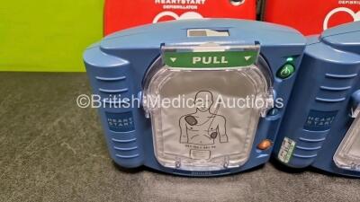 2 x Philips Heartstart HS1 Defibrillators (Both Power Up) In Carry Case with 2 x LiMnO2 M5070A Batteries *Install Before 2026 / 2026* - 2