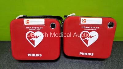 2 x Philips Heartstart HS1 Defibrillators (Both Power Up) In Carry Case with 2 x LiMnO2 M5070A Batteries *Install Before 2026 / 2026* - 4