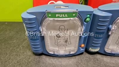 2 x Philips Heartstart HS1 Defibrillators (Both Power Up) In Carry Case with 2 x LiMnO2 M5070A Batteries *Install Before 2026 / 2026* - 3