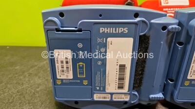 2 x Philips Heartstart HS1 Defibrillators (Both Power Up) In Carry Case with 2 x LiMnO2 M5070A Batteries *Install Before 2026 / 2026* - 5