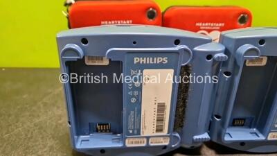 2 x Philips Heartstart HS1 Defibrillators (Both Power Up with Stock Battery Stock Battery Not Included) In Carry Case - 5