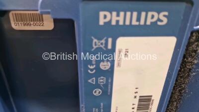 2 x Philips Heartstart HS1 Defibrillators (Both Power Up with Stock Battery Stock Battery Not Included) In Carry Case - 6