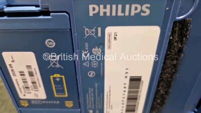 2 x Philips Heartstart HS1 Defibrillators (Both Power Up with Stock Battery Stock Battery Not Included) In Carry Case - 7