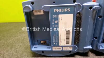 2 x Philips Heartstart HS1 Defibrillators (Both Power Up with Stock Battery Stock Battery Not Included) In Carry Case - 5