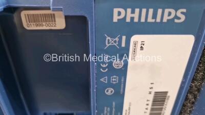 2 x Philips Heartstart HS1 Defibrillators (Both Power Up with Stock Battery Stock Battery Not Included) In Carry Case - 7