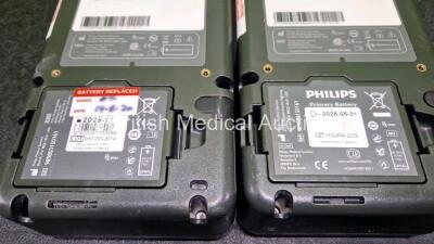 2 x Philips Heartstart FR3 Defibrillators (Both Power Up) with 2 x LiMnO2 Batteries *Install Before 2028 / 2025* **SN C15C00121 / C15C00165** - 4