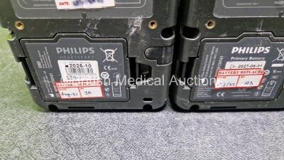 2 x Philips Heartstart FR3 Defibrillators (Both Power Up) with 2 x LiMnO2 Batteries *Install Before 2024 / 2026* **SN C15C00081 / C15C00124** - 4