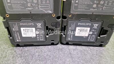 2 x Philips Heartstart FR3 Defibrillators (Both Power Up) with 2 x LiMnO2 Batteries *Install Before 2024 / 2025* **SN C15C00168 / C15C00379** - 4