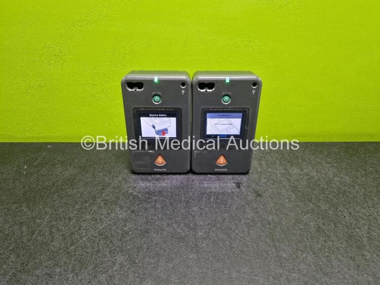 2 x Philips Heartstart FR3 Defibrillators (Both Power Up) with 2 x LiMnO2 Batteries *Install Before 2026 / 2026* **SN C15C00099 / C15C00086**