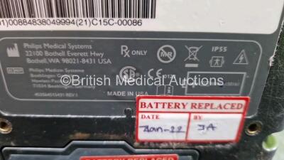 2 x Philips Heartstart FR3 Defibrillators (Both Power Up) with 2 x LiMnO2 Batteries *Install Before 2026 / 2026* **SN C15C00099 / C15C00086** - 5