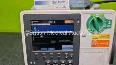 Philips Heartstart XL+ Defibrillator (Powers Up) Including Pacer, ECG and Printer options with Paddle Lead, Li-ion Battery and M3725A Test Load *SN US01100241* - 2