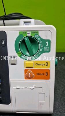 Philips Heartstart XL+ Defibrillator (Powers Up) Including Pacer, ECG and Printer options with Paddle Lead, Li-ion Battery and M3725A Test Load *SN US31304765* - 3