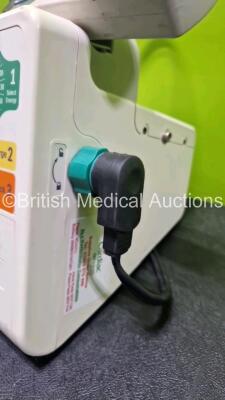 Philips Heartstart XL+ Defibrillator (Powers Up) Including Pacer, ECG and Printer options with Paddle Lead, Li-ion Battery and M3725A Test Load - 4