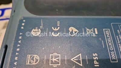 2 x Philips Heartstart FRx Defibrillators (Both Power Up) in Case with 2 x M5070A LiMnO2 Batteries *Install Before 2027 / 2024* and 4 x Smart Pads 2 - 8