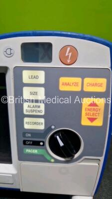 Zoll R Series BLS Defibrillator / Monitor (Powers Up with Stock Battery Stock Battery Not Included) Including Pacer, ECG and Printer Options with 1 x Paddle Lead and 3 Lead ECG Lead *SN AF14C035684* - 3