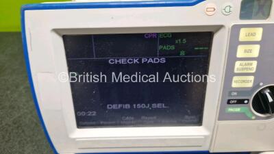 Zoll R Series Plus Defibrillator / Monitor (Powers Up) Including Pacer, ECG, SpO2 and Printer Options with 1 x Paddle Lead *SN AF13C027891* - 2