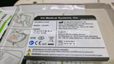 2 x CU Medical Systems Inc iPAD Intelligent Public Access Defibrillators (Both Suspected Flat Batteries) in Case with 2 x Flat LimNo2 Batteries *SN G1N0Y0457 / G1N20Y0131* - 5