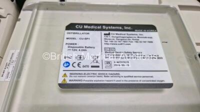 2 x CU Medical Systems Inc iPAD Intelligent Public Access Defibrillators (Both Suspected Flat Battery) in Case with 1 x Flat LimNo2 Battery *SN G1N13G0025 / G1N20Y0529* - 6