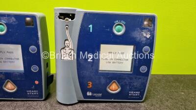 Job Lot Including 1 x Philips Heartstart FR2+ Defibrillator and 1 x Laerdal Heartstart Defibrillator (Both Powers Up) - 4