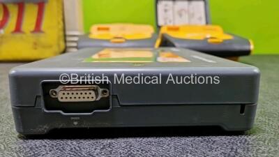 Job Lot Including 1 x Laerdal Heartstart 911 AED (No Power Due to Suspected Flat Battery), 1 x Schiller Cardiovit MS-2007 Interpretive ECG Machine (Cracked Screen - See Photo) and Physio Control Lifepak CR Plus Defibrillators (1 x Powers Up, 1 x Missing L - 5