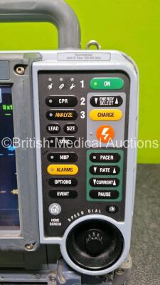 Physio-Control Lifepak 15 12-Lead Monitor / Defibrillator *Mfd 2009* Ref - 99577-000656, P/N - V15-2-001003, Software Version - 3306808-007 Including Pacer, Auxiliary Power,CO2, SpO2, NIBP, ECG, and Printer Options, 4 and 6 Lead ECG Lead, SPO2 Finger Sens - 4