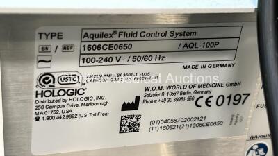 1 x Hologic Aquilex Fluid Control Management System with Cups and Footswitch on Stand (Powers Up) and 1 x Sonicaid FM800 Encore Fetal Monitor on Stand (Powers Up) *1606CE0650 / 751CX0200291* - 3