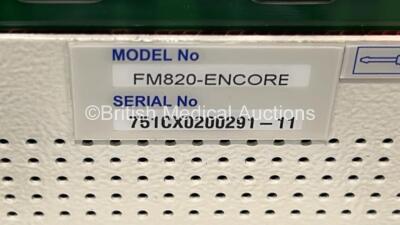 1 x Hologic Aquilex Fluid Control Management System with Cups and Footswitch on Stand (Powers Up) and 1 x Sonicaid FM800 Encore Fetal Monitor on Stand (Powers Up) *1606CE0650 / 751CX0200291* - 5