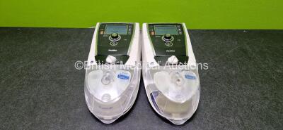 2 x ResMed Stellar 100 CPAP Units (Both Power Up) with 2 x ResMed H4i Humidifiers *SN 22191711077 / 22191171497*