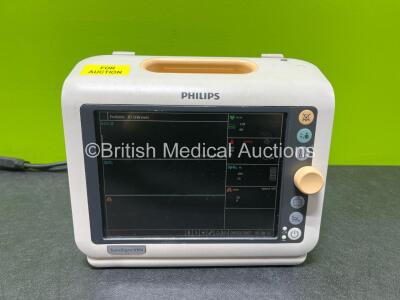 Philips SureSigns VM4 Patient Monitor Including ECG, SPO2 and NIBP Options (Powers Up) *SN US12555727* **No Asset Number**