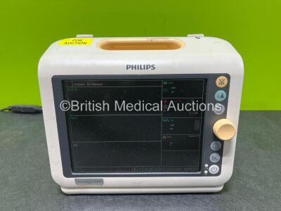 Philips SureSigns VM4 Patient Monitor Including ECG, SPO2 and NIBP Options (Powers Up) *SN US12555726* **No Asset Number**