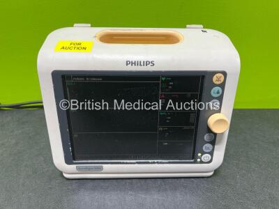 Philips SureSigns VM4 Patient Monitor Including ECG, SPO2 and NIBP Options (Powers Up) *SN US12555730* **No Asset Number**