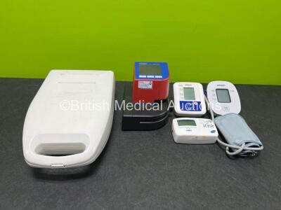 Mixed Lot Including 1 x Omron M2 Monitor, 1 x Omron M2 Monitor with BP Cuff, 1 x Seinex Digital Blood Pressure Monitor, 1 x HemoCue WBC Diff System, 1 x Medic Aid Porta-Neb