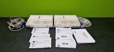 Job Lot Including 2 x Seca CT3000i ECG Machines with 2 x 10 Lead ECG Leads and 6 x Pack of Electrodes (Both Power Up)