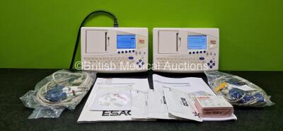 Job Lot Including 2 x Seca CT8000i ECG Machines with 2 x 10 Lead ECG Leads (Both Power Up)