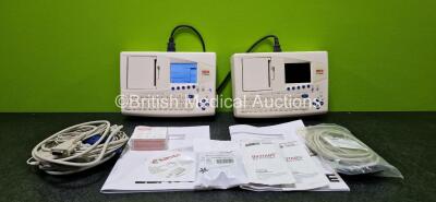 Job Lot Including 2 x Seca CT8000i ECG Machines with 2 x 10 Lead ECG Leads (1 x Powers Up and 1 x Draws Power - See Photo)